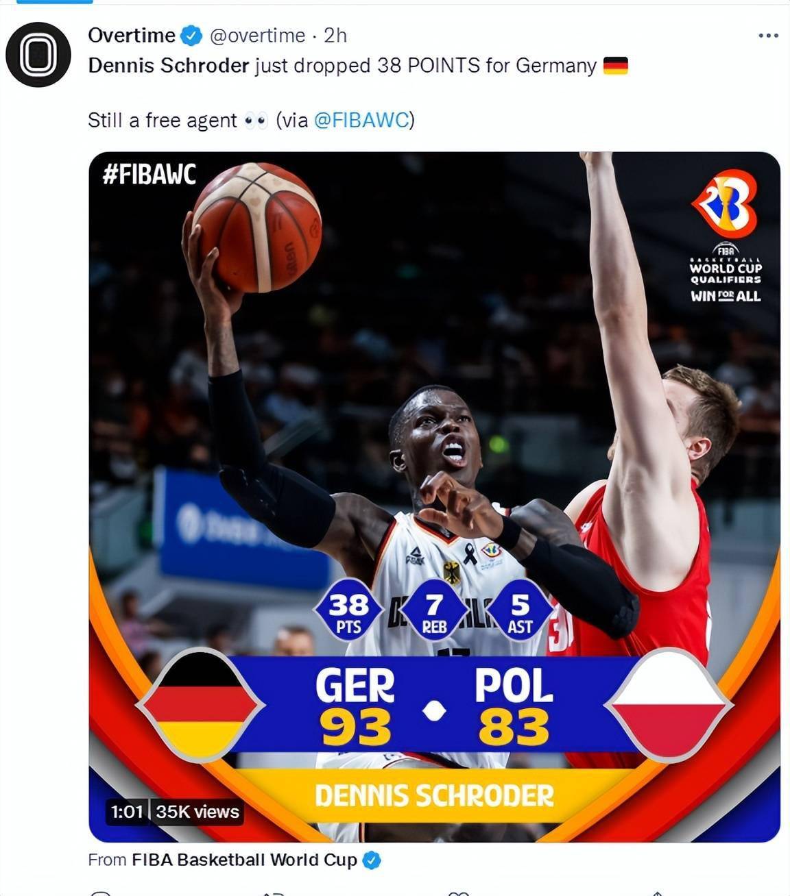 关于波兰逆转巴西，孔德状态火热的信息